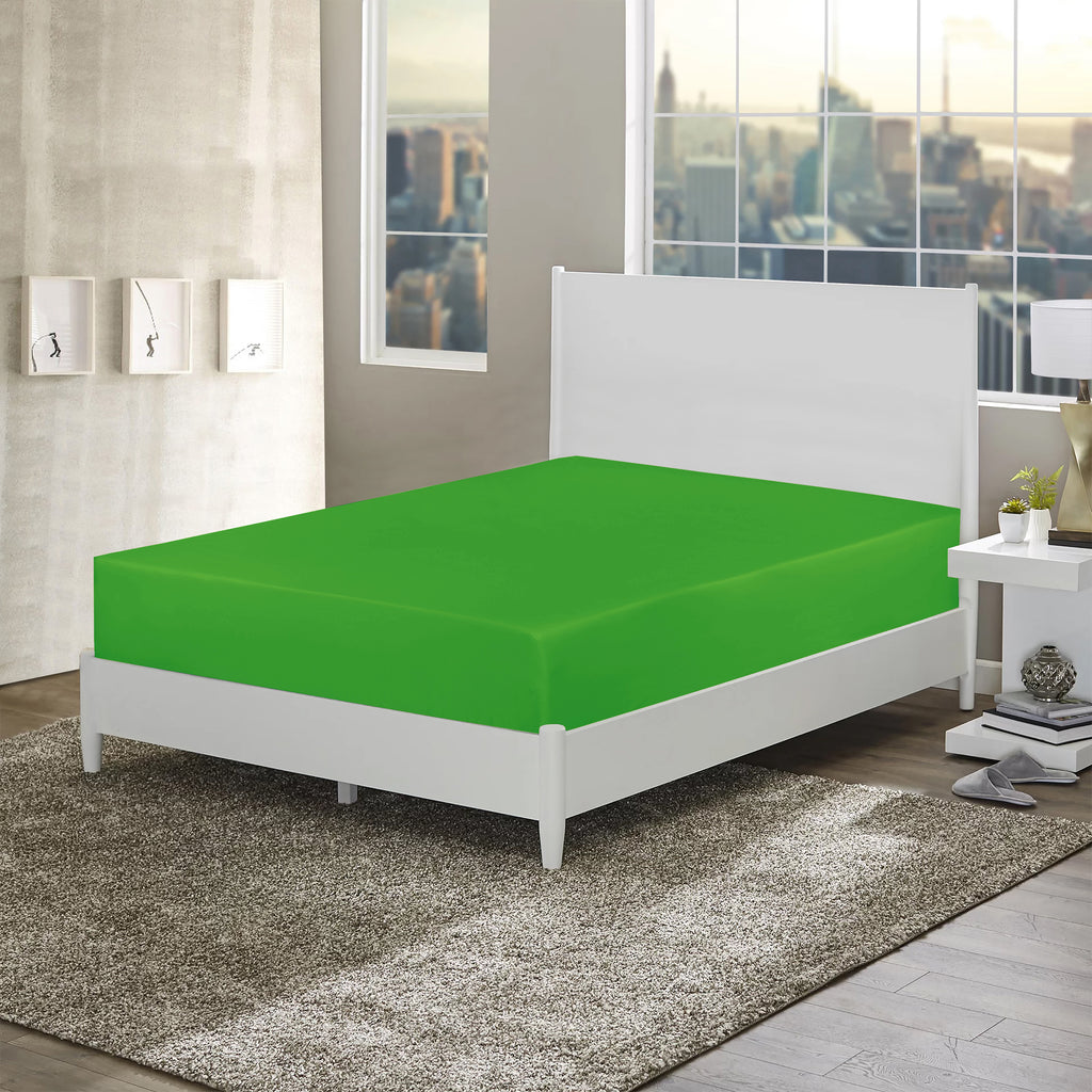 Parrot Green-Basic Fitted Sheet