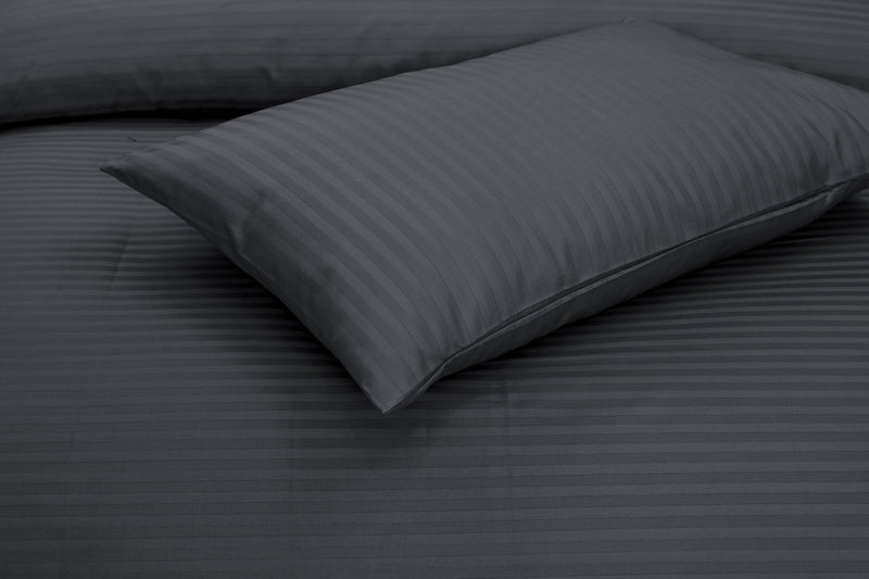 Grey Stripe - Bed Sheet Set - Windsorlino.com