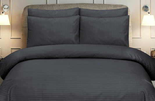 Grey Stripe - Bed Sheet Set - Windsorlino.com