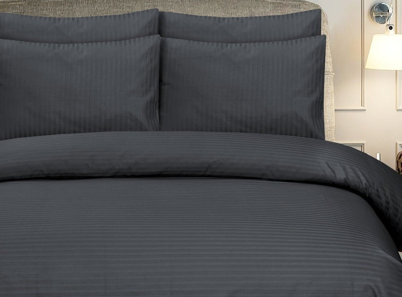 Grey Stripe - Bed Sheet Set - Windsorlino.com