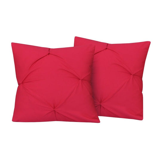 Hot Pink Pin Tuck - Cushion Covers Pack of Two - Windsorlino.com
