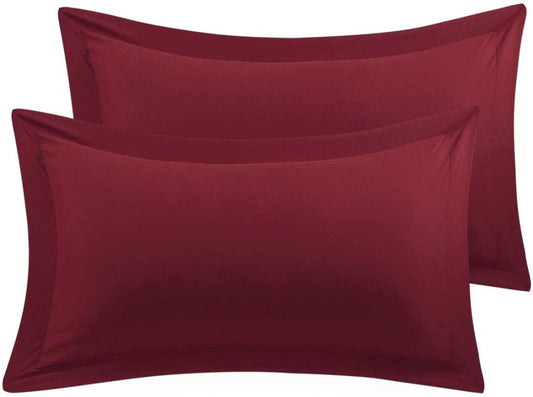 Imperial Burgundy - Pack of 2 Pillow Cases Sham (Luxury) - Windsorlino.com