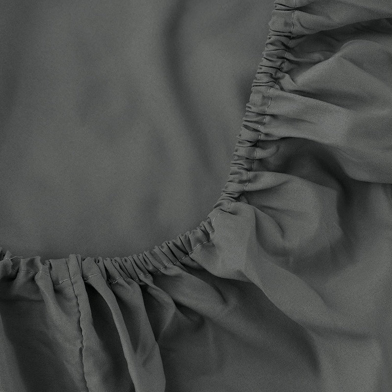 Imperial Charcoal Grey - Luxury Fitted Sheet - Windsorlino.com