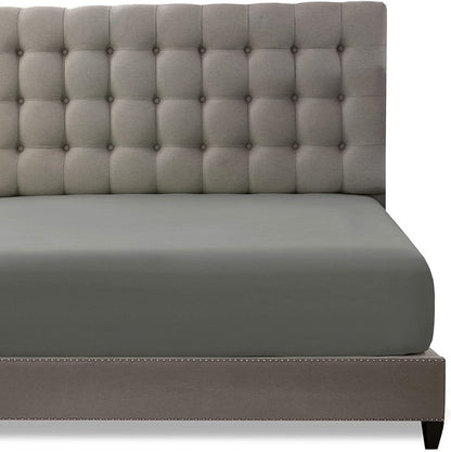 Imperial Charcoal Grey - Luxury Fitted Sheet - Windsorlino.com