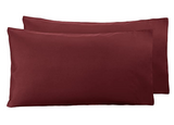 Maroon Luxury-Pack of 2 Pillow Cases