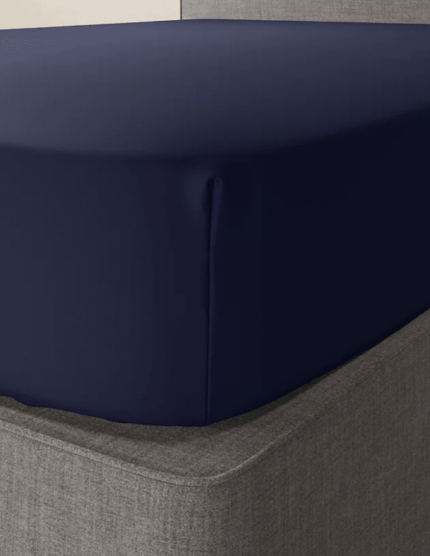 Midnight Navy - Luxury Fitted Sheet - Windsorlino.com