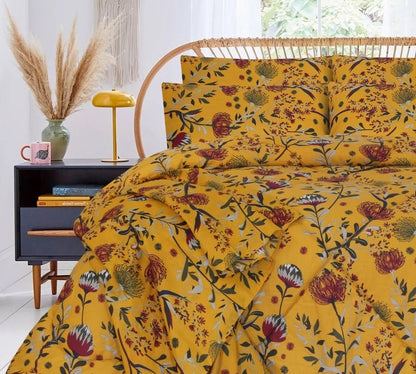 Mustard Floral - Winter Razai Set - Windsorlino.com