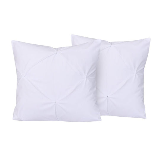 White Pin Tuck - Cushion Covers Pack of Two - Windsorlino.com